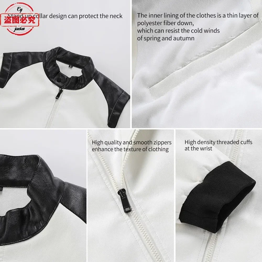 Ready to Race logo printed off - Leather Work Jacket With Hood review and price