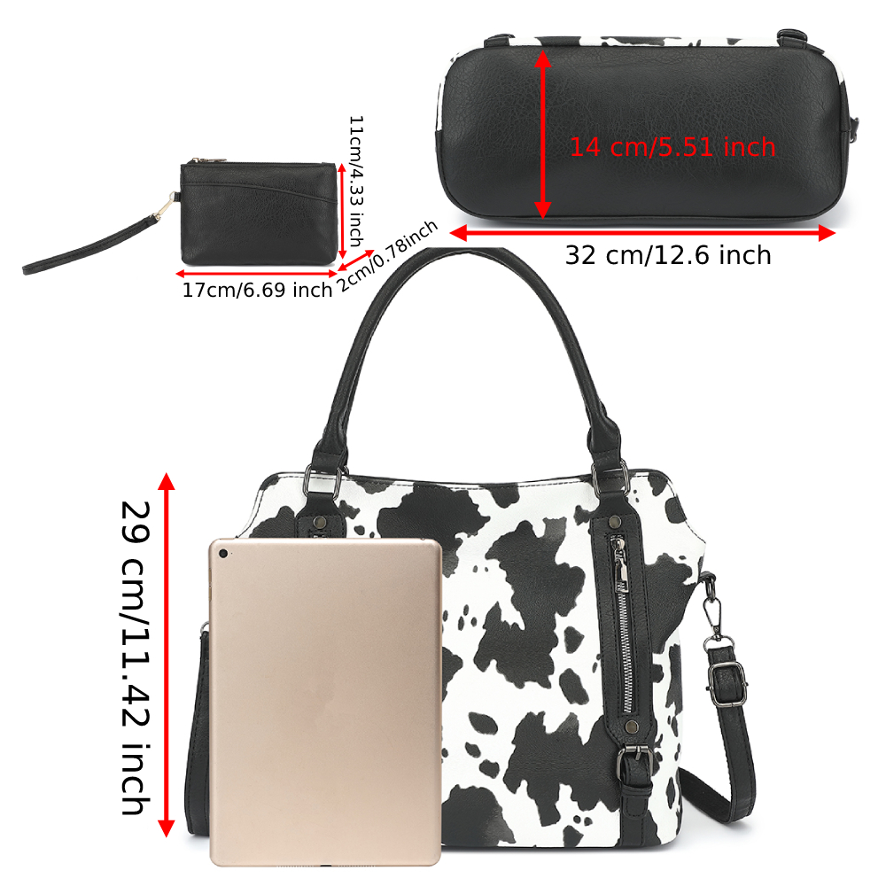 2PC Set Women Tote Bag Classic - Leather Work Bag Women review and price