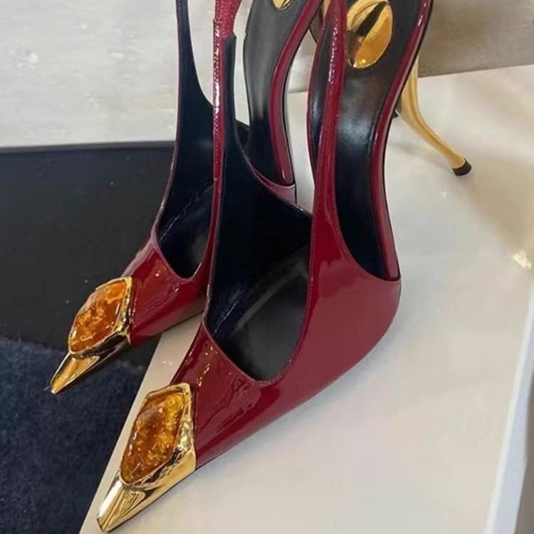 Star style Gemstone Metal Toe  - Leather Work Dress review and price