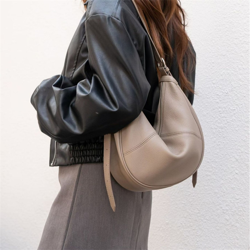 BURMINSA Genuine Leather Cresc - Leather Work Bag Women review and price