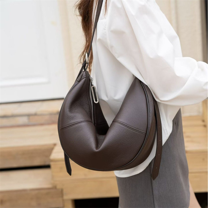 BURMINSA Genuine Leather Cresc - Leather Work Bag Women review and price