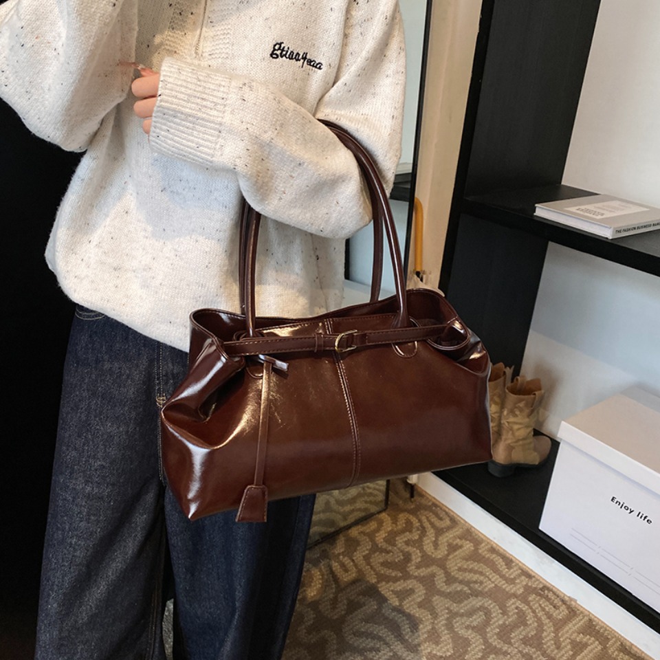 Winter Oil PU Leather Hobo Han - Leather Work Bag Women review and price