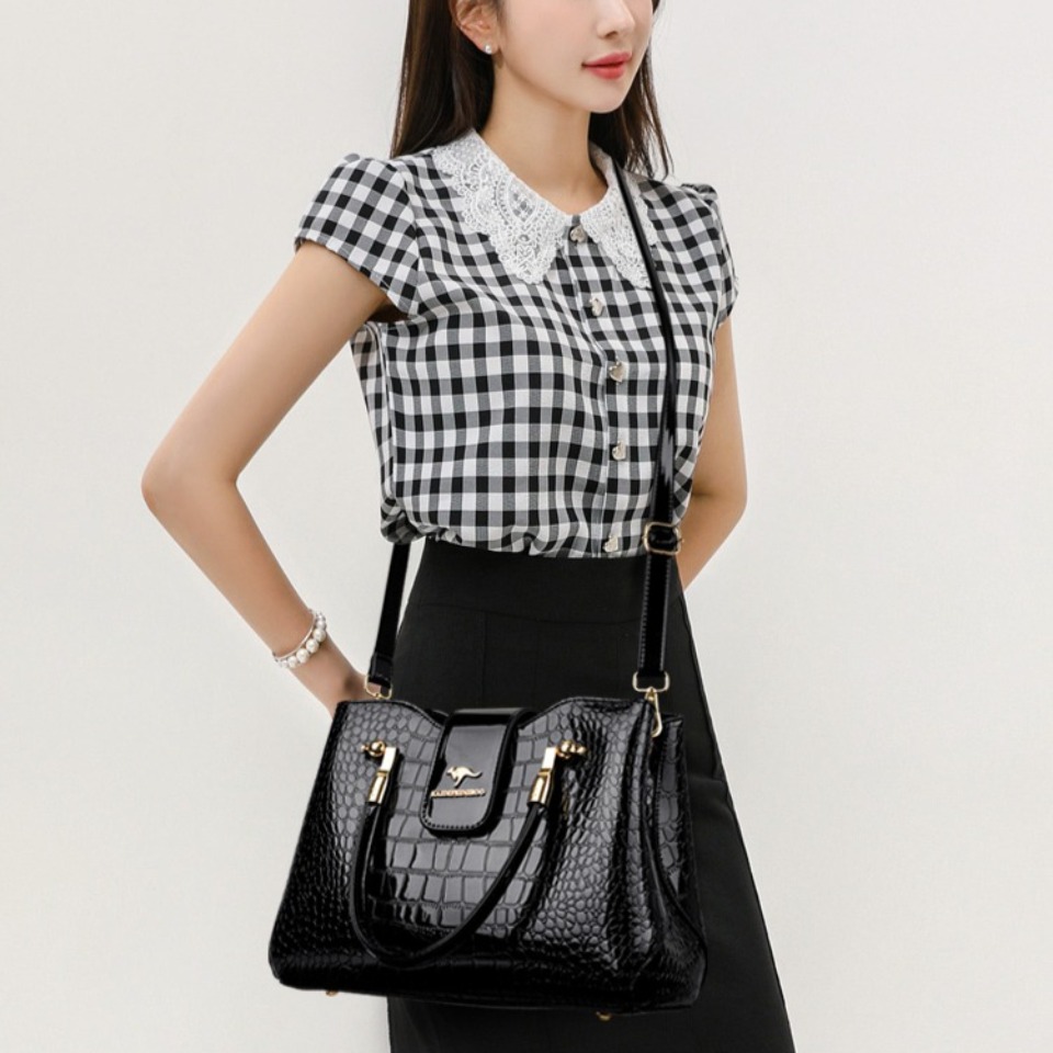 KAIDIFEINIROO Kangaroo Brand C - Leather Work Bag Women review and price