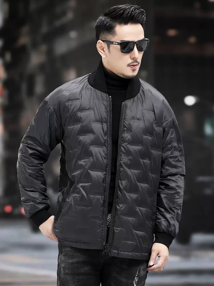 Winter Men Warm Work Down Jack - Leather Work Jacket With Hood review and price
